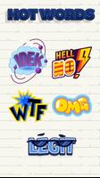 GO Keyboard Sticker Hot Words poster