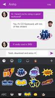 GO Keyboard Sticker Hot Words screenshot 2
