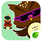 GO Keyboard Sticker Owl Emoji icône