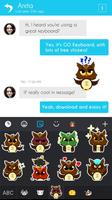 GO Keyboard Sticker Owl Emoji screenshot 1