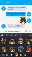 GO Keyboard Sticker Owl Emoji capture d'écran 2