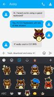 GO Keyboard Sticker Owl Emoji screenshot 2