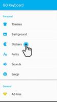 GO Keyboard Sticker Snowman screenshot 1