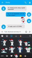 GO Keyboard Sticker Snowman screenshot 2
