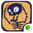 GO Keyboard Sticker Skeleton