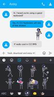 GO Keyboard Sticker Skeleton screenshot 3