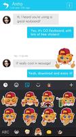GO Keyboard Sticker Rude Tina screenshot 3