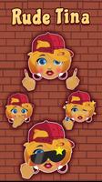 GO Keyboard Sticker Rude Tina poster