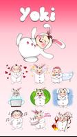 GO Keyboard Yoki Sticker poster