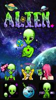 GO Keyboard Sticker Alien poster