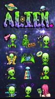 GO Keyboard Sticker Alien screenshot 1