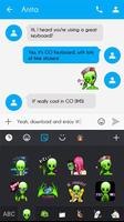 GO Keyboard Sticker Alien screenshot 2