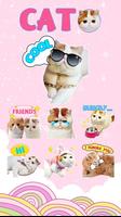 GO Keyboard Sticker Cat poster