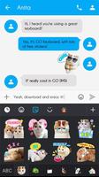GO Keyboard Sticker Cat screenshot 2