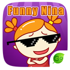 GO Keyboard Sticker Funny Nina icon