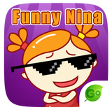 GO Keyboard Sticker Funny Nina icon