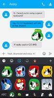 GO Keyboard Sticker Funny Dog screenshot 2
