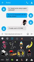 GO Keyboard Sticker Fun Skull screenshot 2