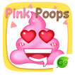 GO Keyboard Sticker Pink Poops