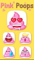 GO Keyboard Sticker Pink Poops poster