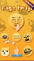 GO Keyboard Sticker Rage Emoji Affiche
