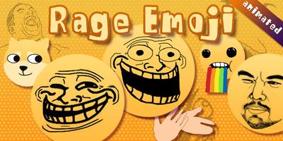 GO Keyboard Sticker Rage Emoji скриншот 1