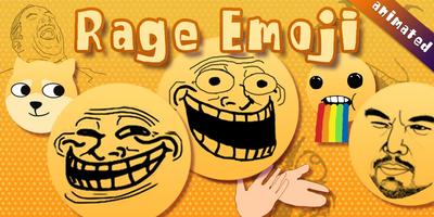 1 Schermata GO Keyboard Sticker Rage Emoji