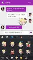 GO Keyboard Cupid Sticker Ekran Görüntüsü 2