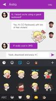 GO Keyboard Cupid Sticker स्क्रीनशॉट 2
