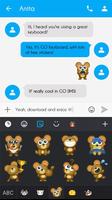 GO Keyboard Sticker Ugly Bear screenshot 3