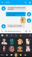 GO Keyboard Sticker Cute Cat Emoji screenshot 2