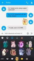 GO Keyboard Sticker Cute Cat Emoji capture d'écran 3