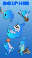 GO Keyboard Sticker Dolphin poster