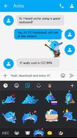 GO Keyboard Sticker Dolphin screenshot 3