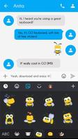 GO Keyboard Sticker Honey Bee screenshot 3