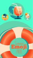 GO Keyboard Sticker Summer Emoji poster