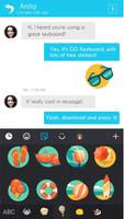 GO Keyboard Sticker Summer Emoji screenshot 2
