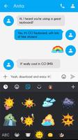 3 Schermata GO Keyboard Sticker Weather Emoji