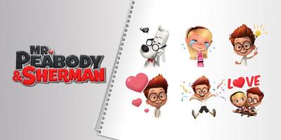 Peabody And Sherman GO Keyboard Sticker ภาพหน้าจอ 1