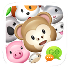 GO Keyboard Sticker 3D animals icono