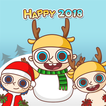 GO Keyboard Sticker Happy 2018