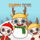 GO Keyboard Sticker Happy 2018 icon