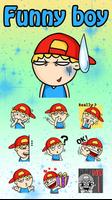 GO Keyboard Sticker Funny Boy poster