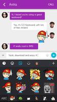 GO Keyboard Sticker Funny Boy screenshot 3