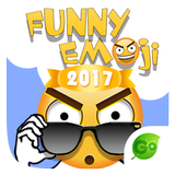 Keyboard Sticker Funny emoji أيقونة
