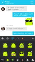 GO Keyboard Sticker Green MoMo screenshot 3