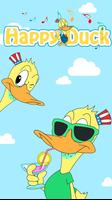 GO Keyboard Sticker Happy Duck poster