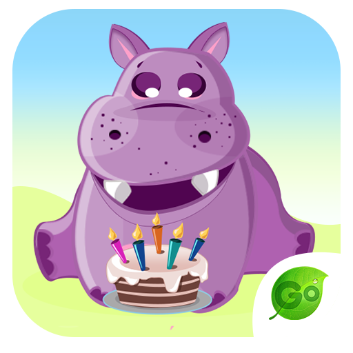 GO Keyboard Hippo Sticker