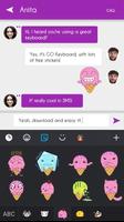 GO Keyboard Sticker Ice cream imagem de tela 3