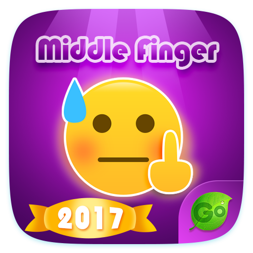 Keyboard Sticker Middle Finger